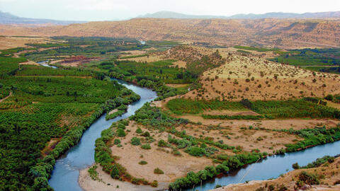 greater zab river near erbil iraqi kurdistan